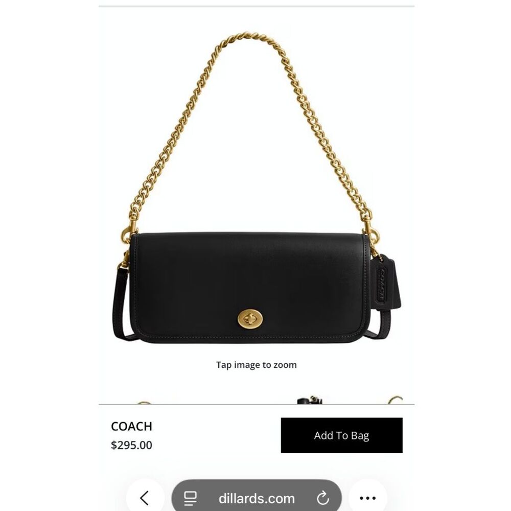 NWOT Coach Dinky Bag